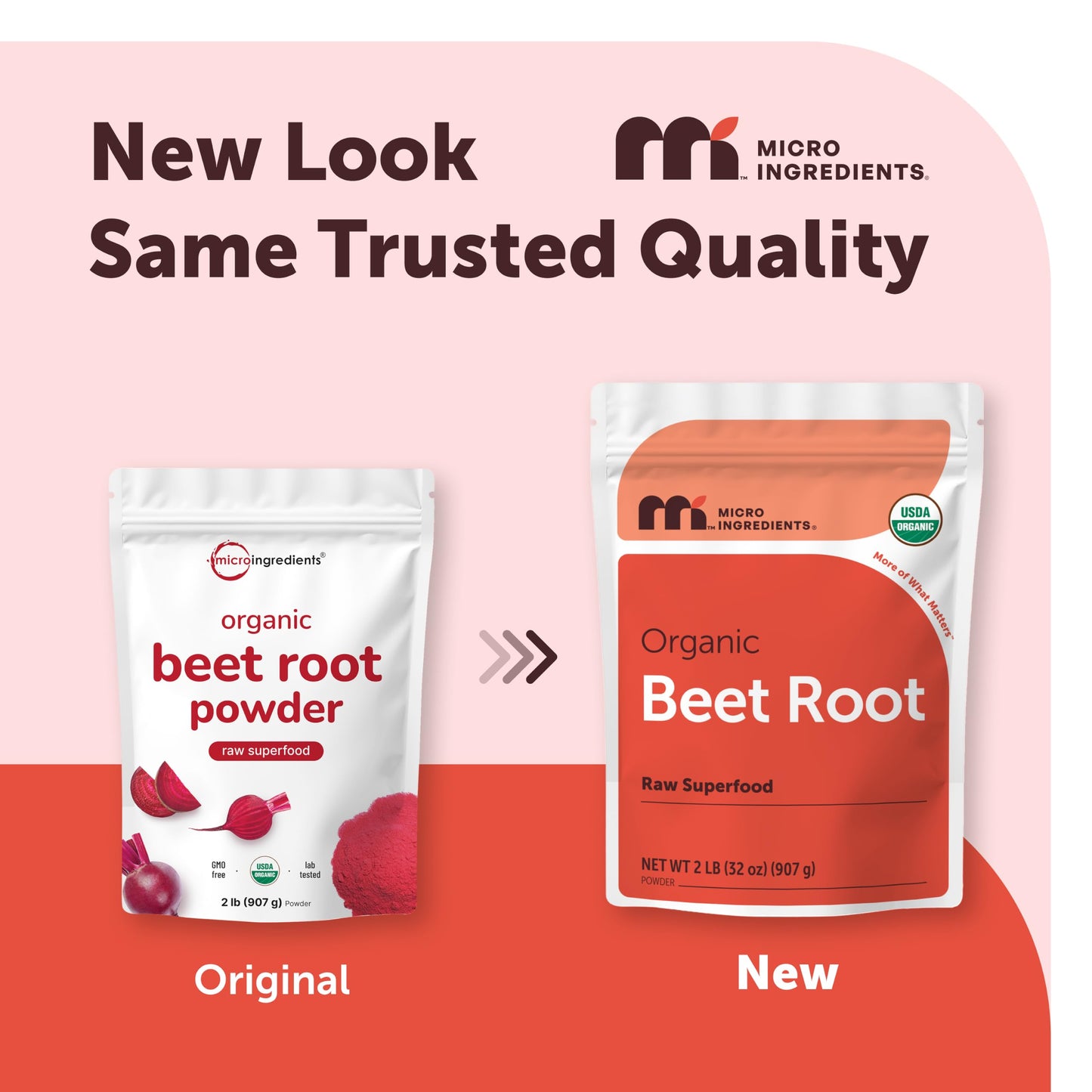 Micro Ingredients Organic Beet Root Powder, 2lb | Water Soluble, Highly Concentrated Raw Beet Supplement | Superfood Drink Mix | Non-GMO, Vegan Friendly, Plant Based