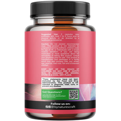 G-Curve Butt and Breast Growth Capsules - Horny Goat Weed Muira Puama & Maca Root for Butt Growth Support - Advanced Herbal Formula - Supports Bigger Butt & Bigger Breast - Easy to Swallow - 60 Count