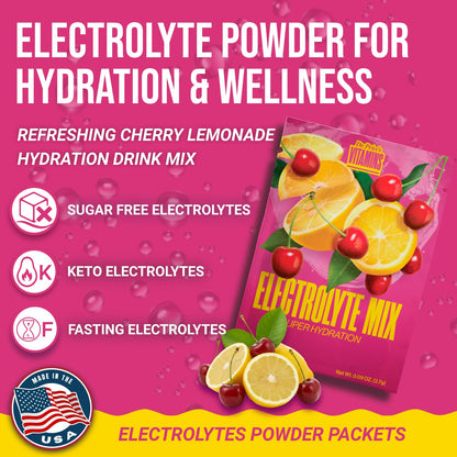 Dr. Price's Vitamins Electrolytes Powder Packets, Lemon Lime, 30 Pack | Electrolyte Mix, Hydration, No Sugar, Sodium, Potassium & 72+ Trace Minerals, Keto Friendly, Made in USA, Doctor-Formulated