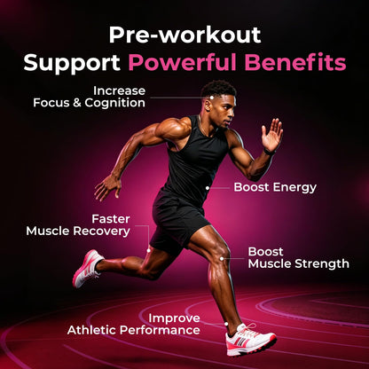 OxyEnergy Stim-Free Pre Workout Powder for Men & Women - 30 Stick Packs, 130mg Low Caffeine Energy & Focus with Beta Alanine, L-Citrulline, Creatine & Taurine - Orange, Sugar Free