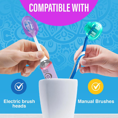 GuruNanda Brush Pods Manual & Electric Toothbrush Covers, 6 ct
