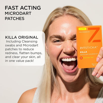 ZitSticka Killa Kit Microdart Pimple Patch For Face, Fast-Acting, 8 Count
