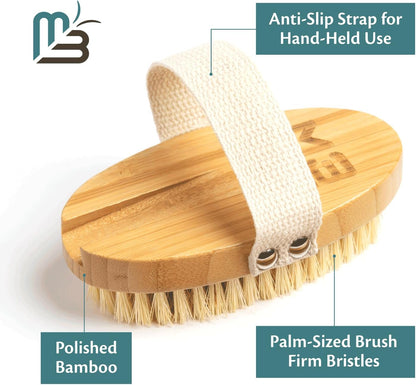 Firm Dry Brush for Body, Firming & Exfoliating Body Brush by M3
