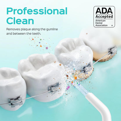 COSLUS ADA Accepted E40 Water Dental Flosser, 10 Pressure Levels, Black Pro