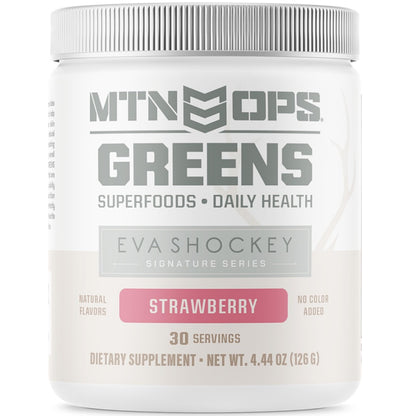 MTN OPS Daily Greens Superfood Powder Stick Packs, Raspberry