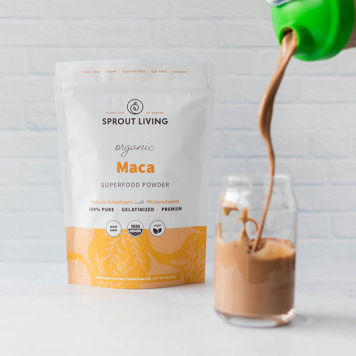 Organic Gelatinized Maca Root Powder, Superfood, Adaptogen, 1 lb