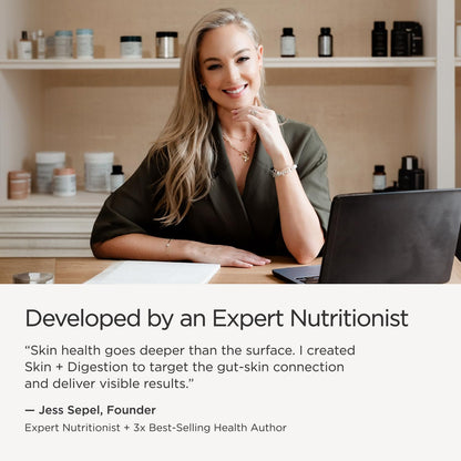 JSHealth Skin & Digestion Formula Supports Healthy Skin & Digestive Comfort | Clear Skin Supplement with Zinc, Burdock, Turmeric. Supports Healthy Skin and Digestive Comfort. Vegan (60 Tablets)