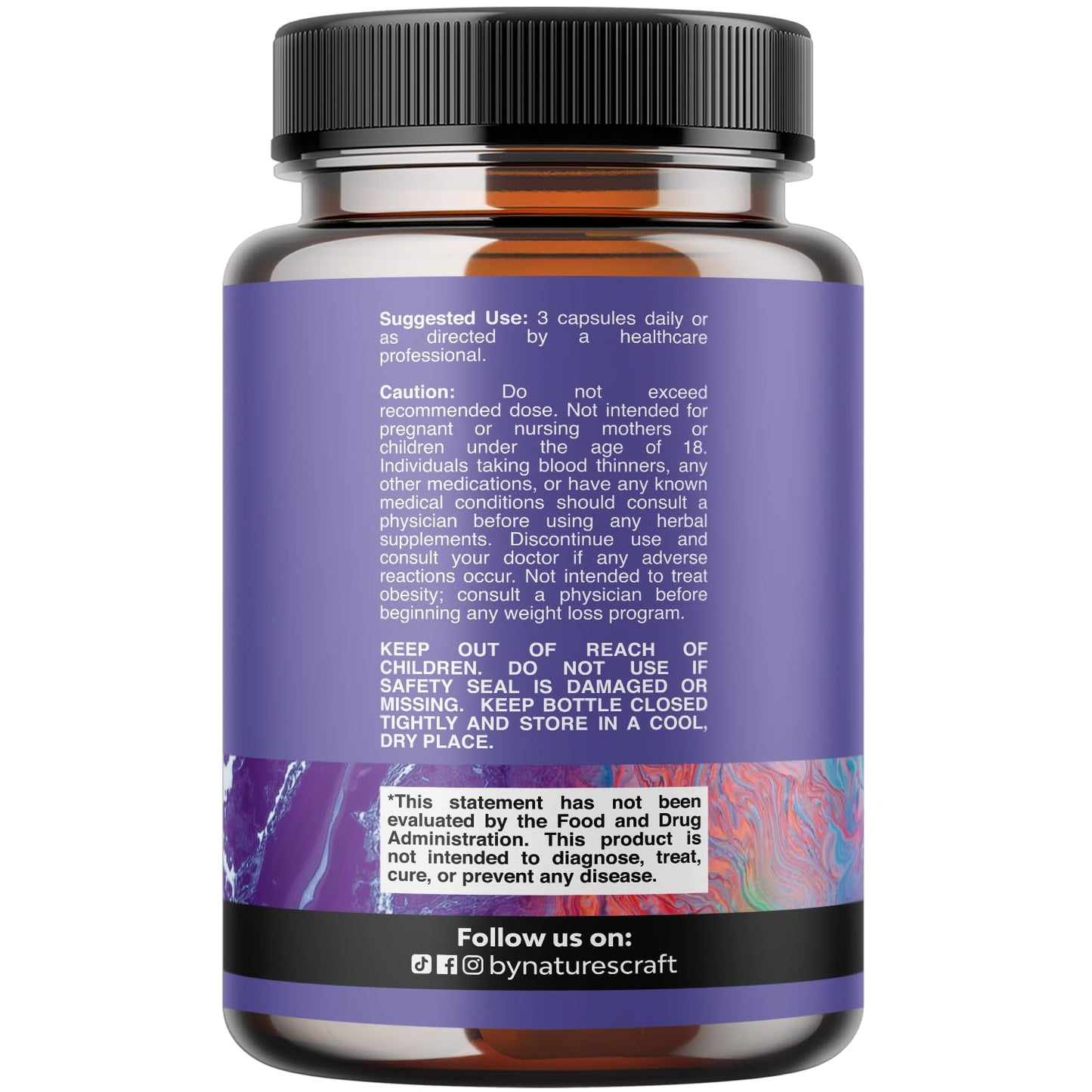 Triple Magnesium Complex Supplement - High Absorption Magnesium Glycinate, Malate & Taurate Blend for Muscles Energy Support & Heart Health - Triple Mg Complex 400 mg Capsules - 180 Count