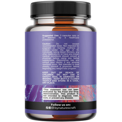 Triple Magnesium Complex Supplement - High Absorption Magnesium Glycinate, Malate & Taurate Blend for Muscles Energy Support & Heart Health - Triple Mg Complex 400 mg Capsules - 180 Count
