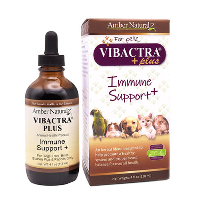 Amber NaturalZ Vibactra Plus for Pets, Immune Health & Yeast Balance, 1 OZ | Supports overall immune health, stomach & respiratory health, helps pets maintain normal yeast balance & a healthy microbiome