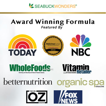 SeabuckWonders Sea Buckthorn Oil Blend, Omega-7 Complete, Max Potency, 120 Count
