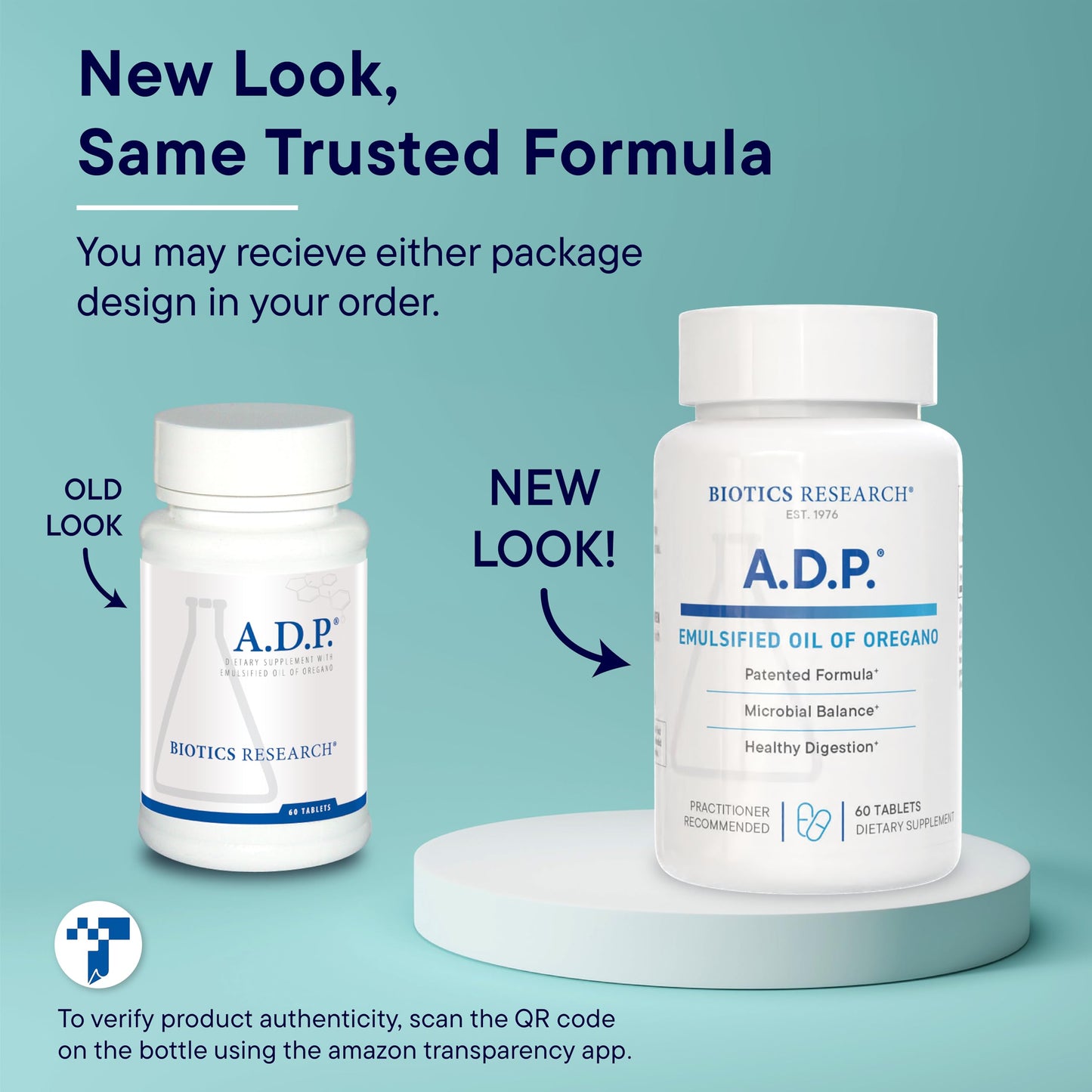 BIOTICS RESEARCH A.D.P. Emulsified Oil of Oregano Tablets for GI Health -Sustained Release for High Absorption Contains Carvacrol, Wild Oregano Oil 50mg/S - Patented Formula -Non GMO –120 Tablets