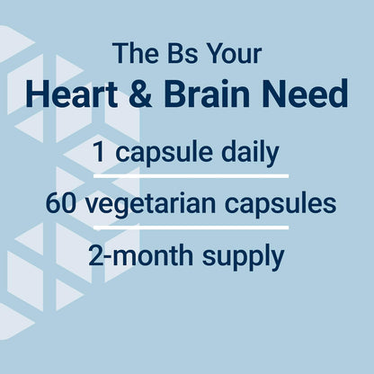 Life Extension Homocysteine Resist Vegetarian Capsules, 60 Count | Vitamin B2, B6, B12 & Folate as L-5-MTHF Support Heart & Brain Health, Once Daily, Gluten Free, Non-GMO & Vegetarian