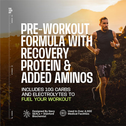Frog Fuel Ultra Energy Gel & Pre Workout Shot, 120mg Caffeine, Berry, 24 pk | 1500mg Beta Alanine, Electrolytes 8g Protein Nano-Hydrolyzed Grass Fed Collagen, 10g Carbs, Gluten Free, 1.2 oz Gel Packs