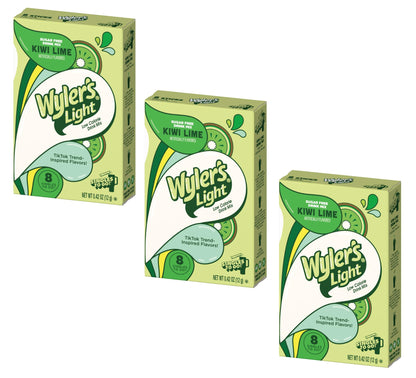 Wyler's Light Vanilla Singles To Go Drink Mix - 8 Count, Pack of 3
