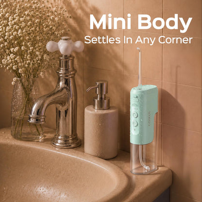 COSLUS T40 Mini Water Flosser for Travel, Portable Compact Design, Balck