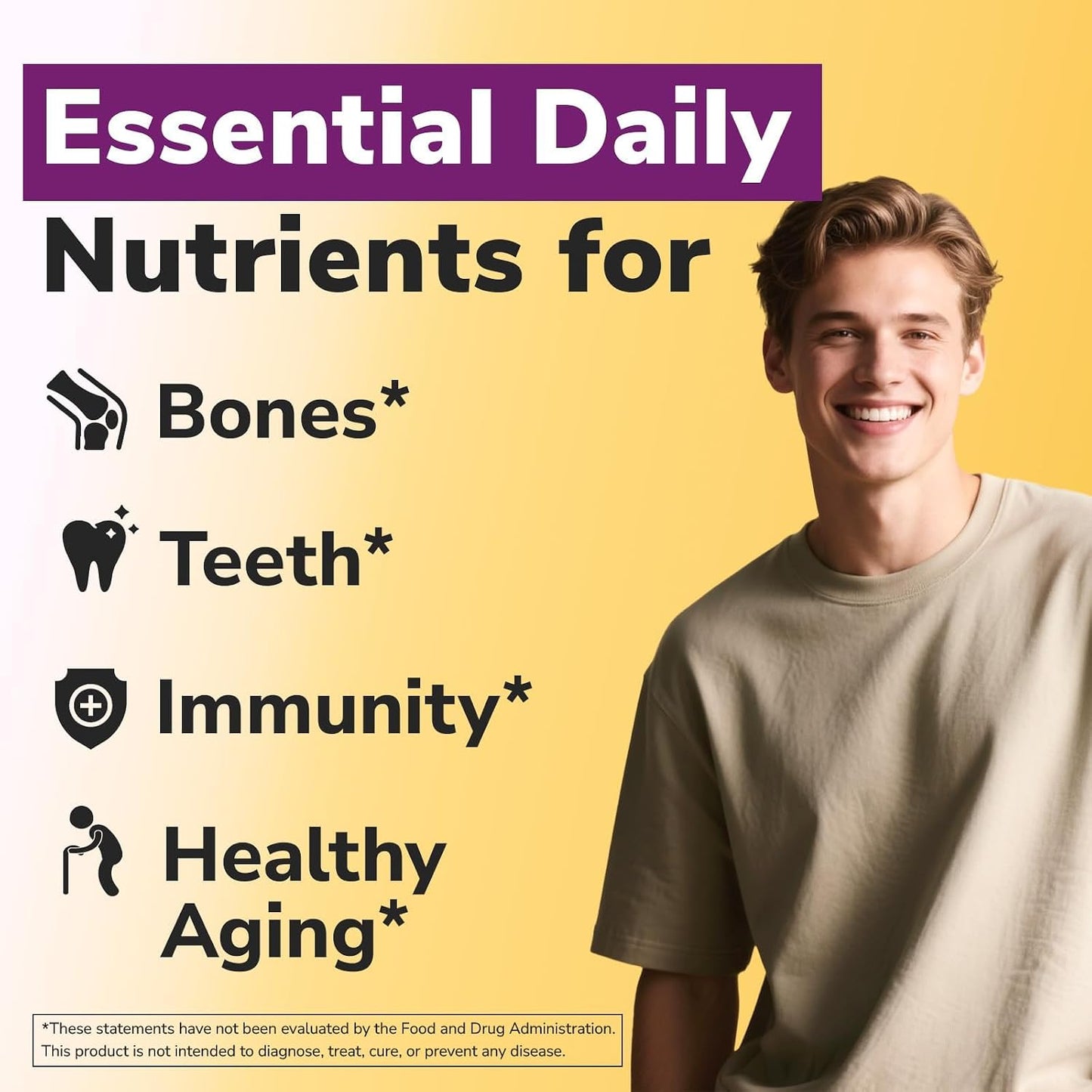 Vitalibre Calcium Supplements for Women, 120 Coated Tablets | Calcium 1200 mg with Vitamin D3 5000IU, Bone Strength Density, Enhanced Absorption Stomach - Friendly Gentle