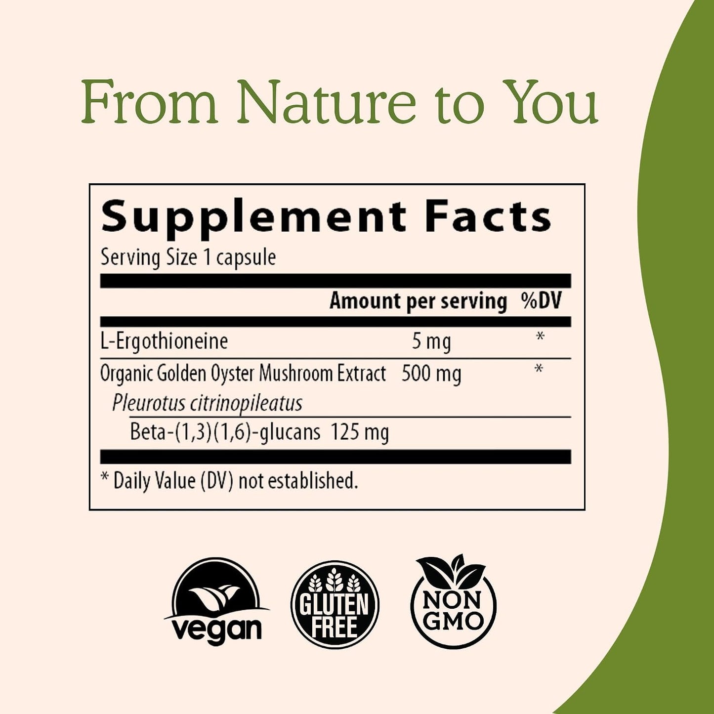 Real Mushrooms Ergothioneine (60ct) and Lions Mane (120ct) Bundle with Shiitake and Oyster Mushroom Extracts - Longevity and Cognition - Vegan, Gluten Free, Non-GMO