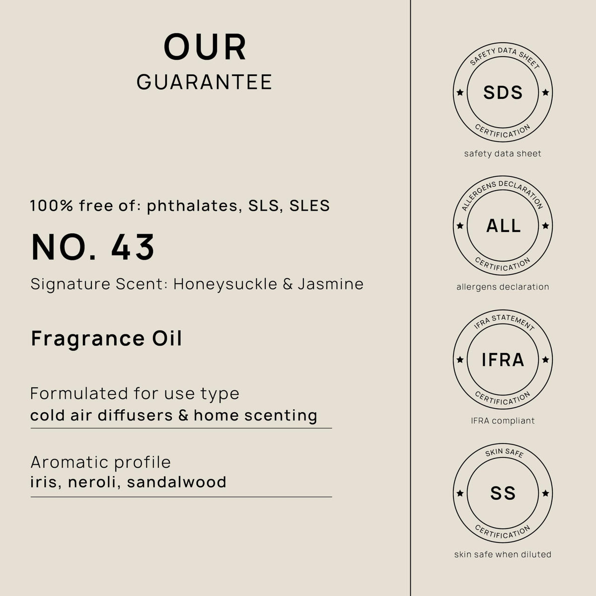 VINEVIDA [4 Fl Oz] Honeysuckle & Jasmine Fragrance Oil for Cold Air Diffusers, Essential Oils