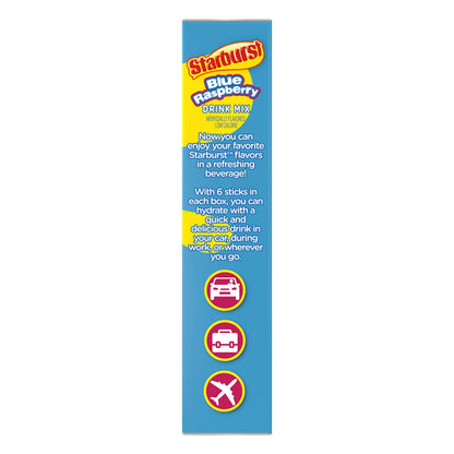 Starburst Cherry Singles To Go Sugar Free Drink Mix Packets - Pack of 6