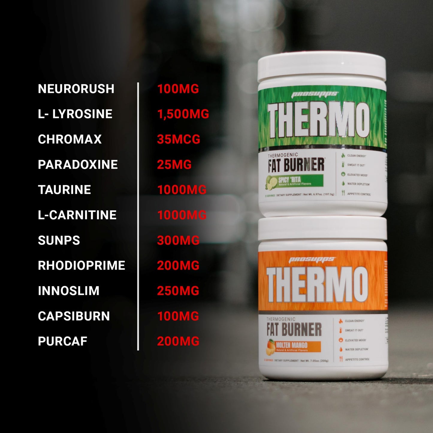 ProSupps Thermogenic Fat Burner Powder, Spicy Rita - Weight Loss & Metabolism Booster Pre Workout Supplement for Women & Men - Supports Appetite Control & Boosts Energy - Gluten-Free - 25 Servings