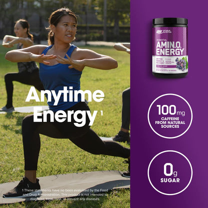 Optimum Nutrition Amino Energy - Pre Workout with Green Tea, BCAA, Amino Acids