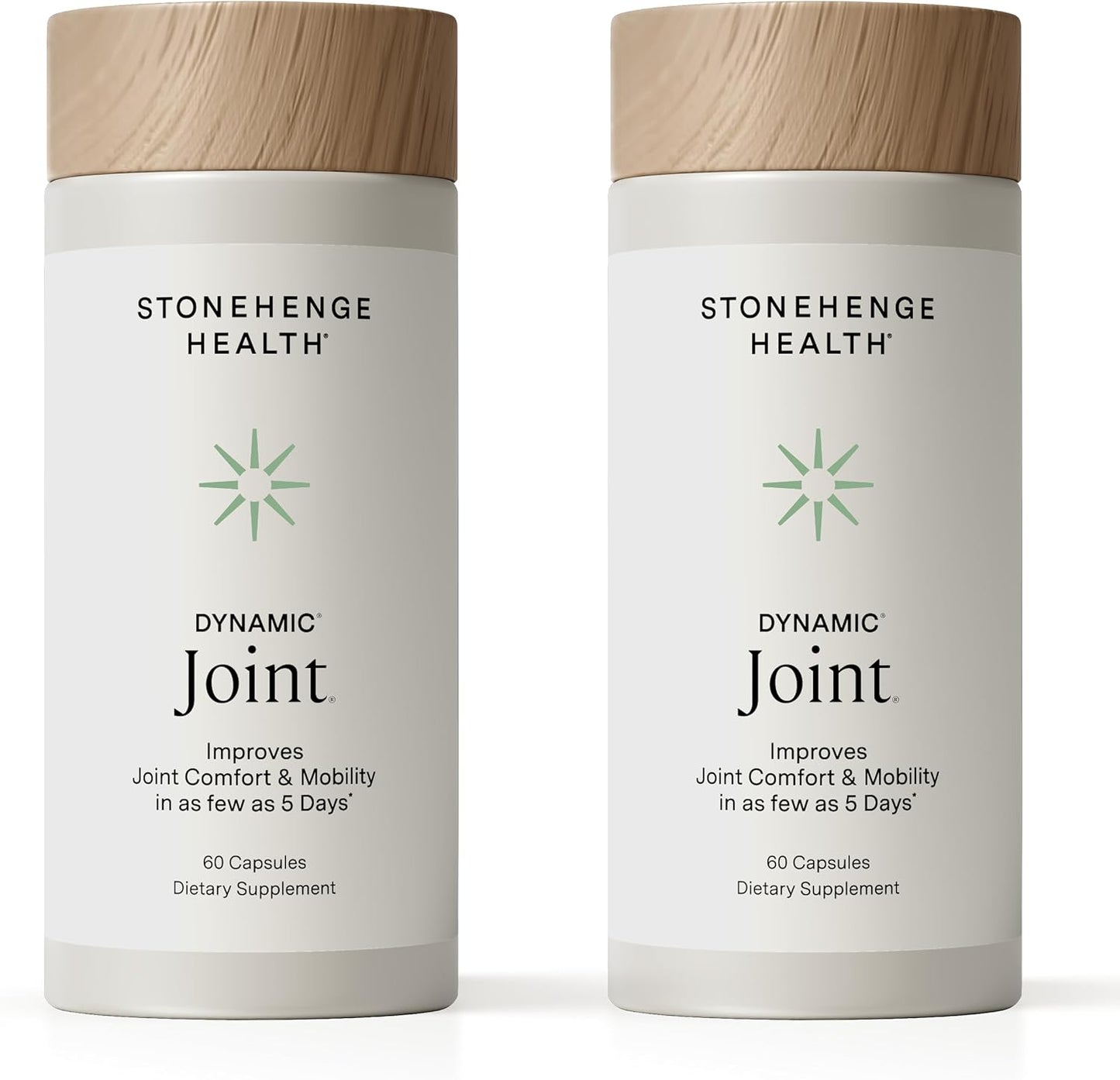 Stonehenge Health Dynamic Joint Health Supplement – Fast-Acting Support with AprèsFlex® Boswellia, MSM, Multi-Type Collagen, Turmeric, Bromelain, Vitamins C & D3 60 Count (Pack of 2)