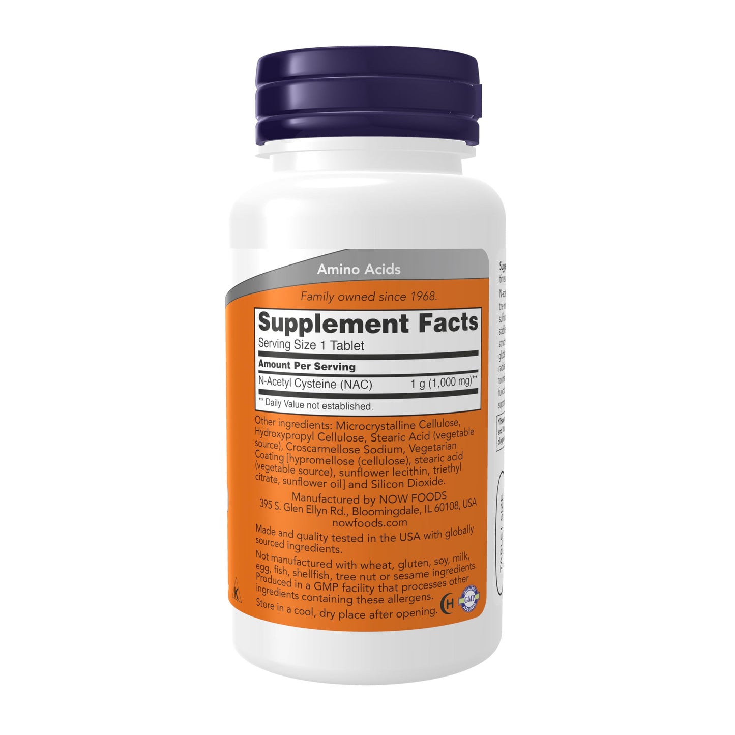 NOW Foods Supplements, NAC (N-Acetyl-Cysteine) 1,000 mg, Free Radical Protection*, 120 Tablets