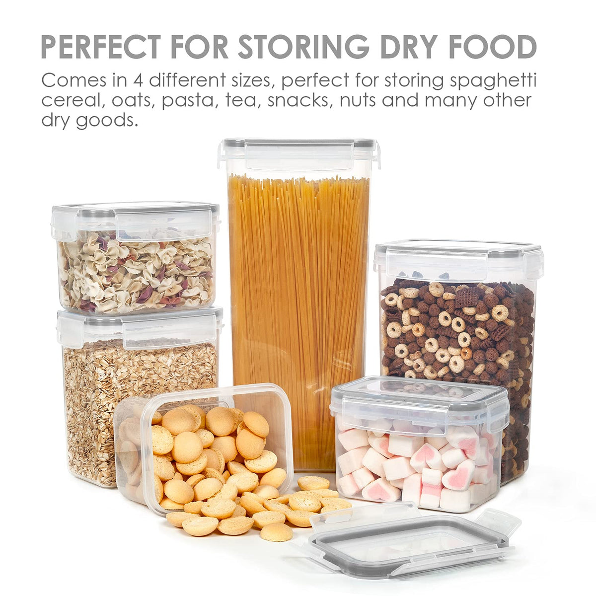 Vtopmart Airtight Food Storage Containers with Lids, 24 pcs Plastic Kitchen and Pantry