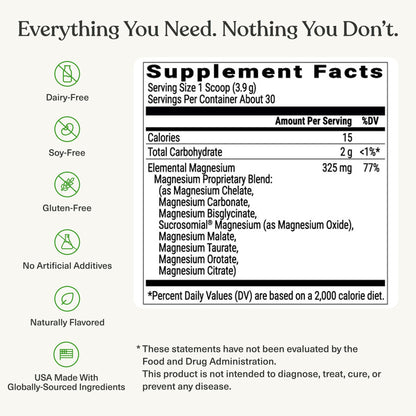 BIOptimizers Magnesium Breakthrough Drink - 8 Forms of Magnesium, Electrolytes, Sleep Health, Stress, Muscle Recovery, Heart Support | Glycinate, Citrate, Malate- Raspberry Lemon