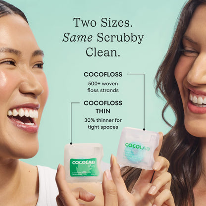 Cocofloss Expanding Woven Dental Floss by COCOLAB, Mint Scent, 1-Pack