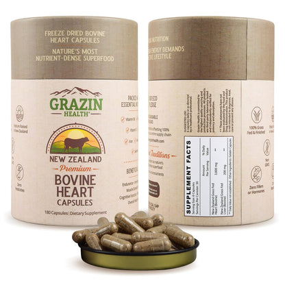 Bovine Organ Complex 3000mg per Serving (30 Servings) | Pancreas, Liver, Spleen, Kidney, Heart (600 Mg per Organ per Capsule) Grass Fed