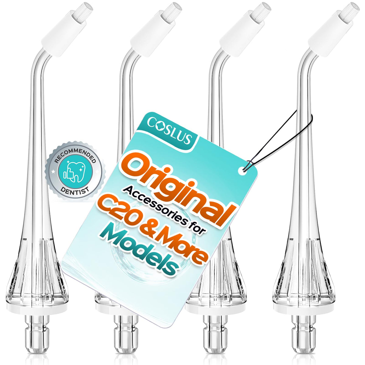COSLUS Original C20 C50 C51 E40 C31 Flosser Replacement 5 Standard Set