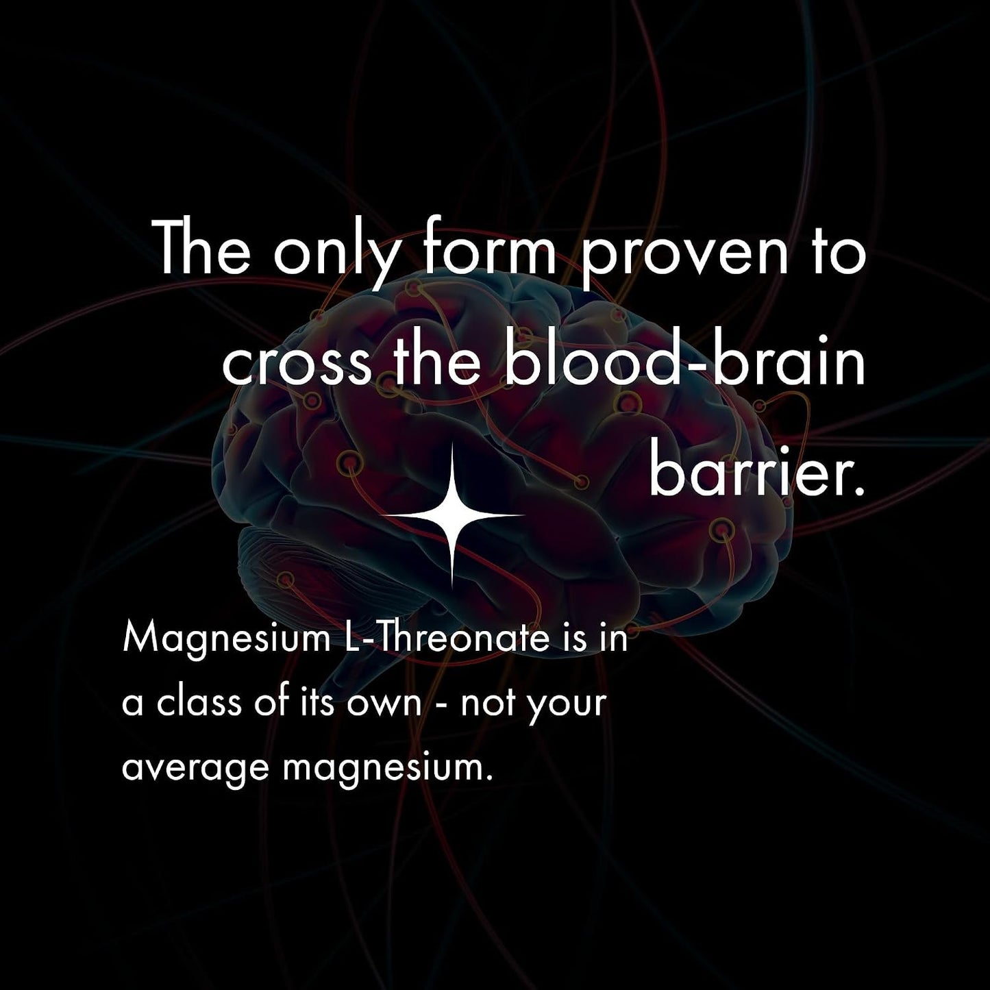 NAOMI Magtein® Magnesium L-Threonate 2000mg - Supports Healthy Cognitive Function, Working Memory & Focus - Patented MIT-Developed Formula, Brain Magnesium Support, Non-GMO, Vegan, 30-Day Supply