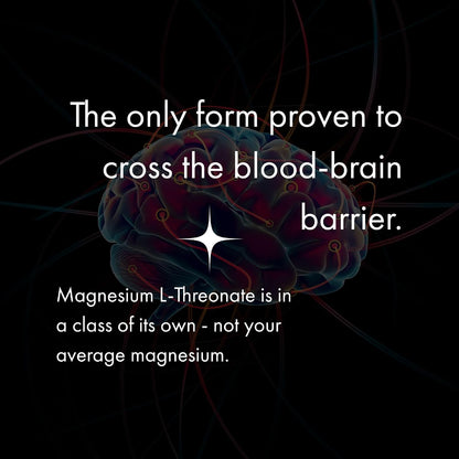 NAOMI Magtein® Magnesium L-Threonate 2000mg - Supports Healthy Cognitive Function, Working Memory & Focus - Patented MIT-Developed Formula, Brain Magnesium Support, Non-GMO, Vegan, 30-Day Supply