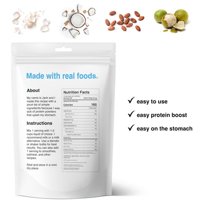 drink wholesome Chocolate Egg White Protein Powder | for Sensitive Stomachs | Easy