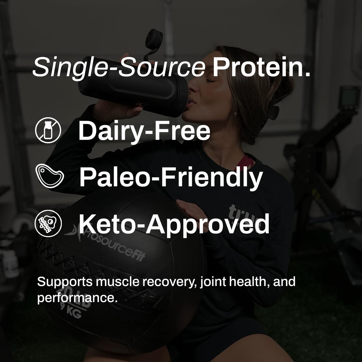 True Nutrition Grass Fed Beef Protein Isolate Powder, Chocolate, 1lb