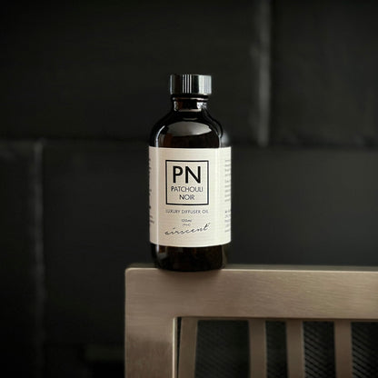 Patchouli Noir Diﬀuser Oil - Air-Scent Aroma and Essential Oil Blend - 120 Milliliter (4 ﬂ oz) Bottle