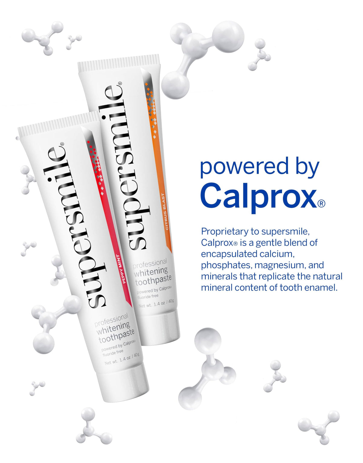 Supersmile Fluoride-Free Whitening Gift Set, Citrus Blast + Travel Bag