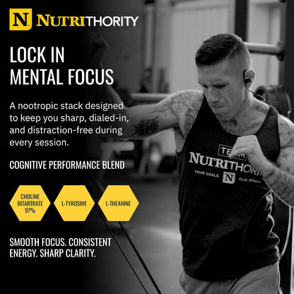 Nutrithority - 1.21GW High Stim Pre Workout Powder for Men (Hawaiian Tango)