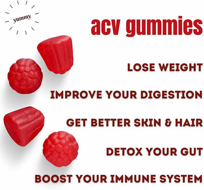 Nutriumph Apple Cider Vinegar Gummies with The Mother Vegan – Weight Loss, Detox