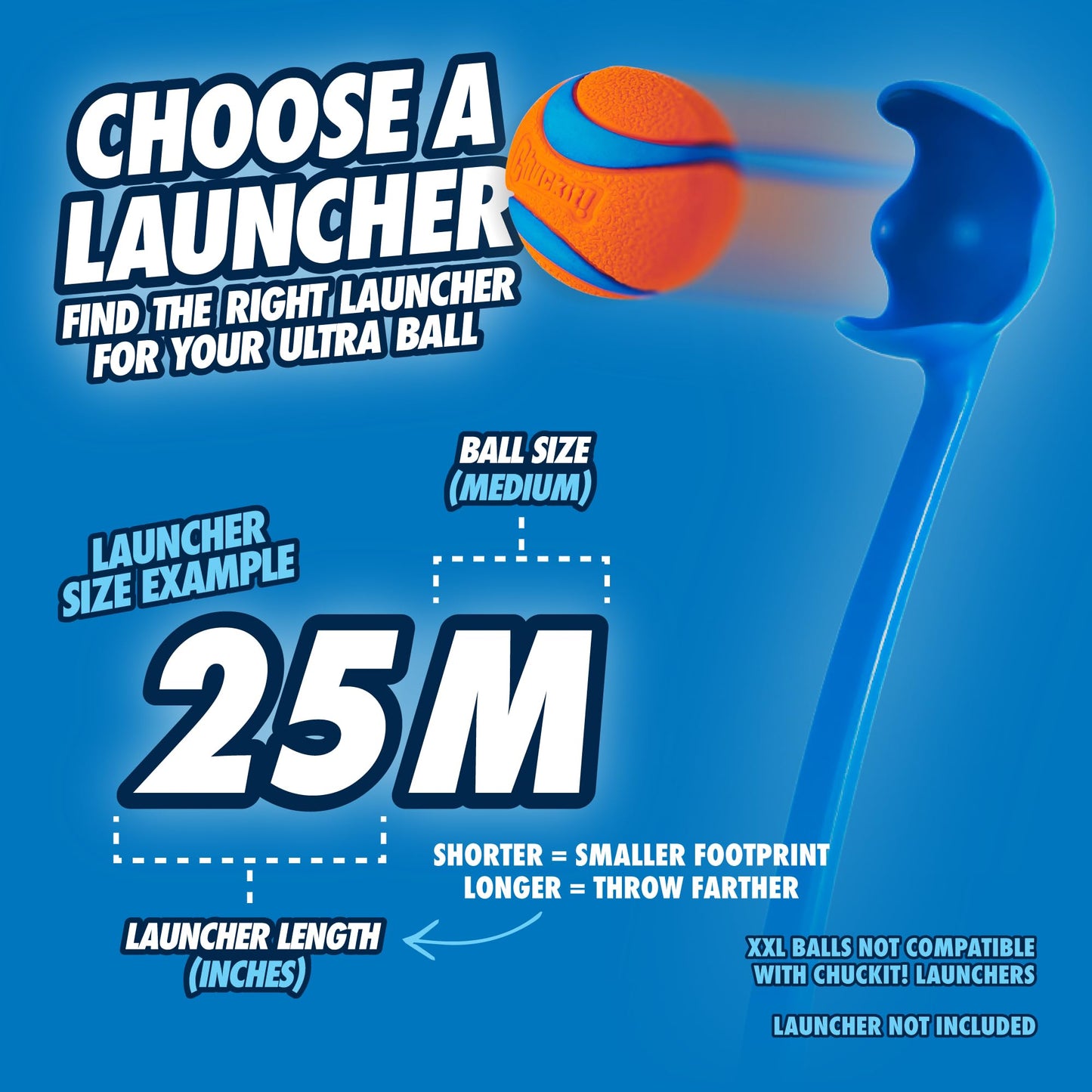 Chuckit! Ultra Ball Dog Toy - Medium Bouncy Fetch Balls For Dogs 20-60 lbs - Made from Durable Rubber - Floating Water Pet Toys - Size Medium - 2.5-inch Diameter - Pack of 2 | Bouncy durable rubber design for pups 20-60 lbs, high bounce action for active