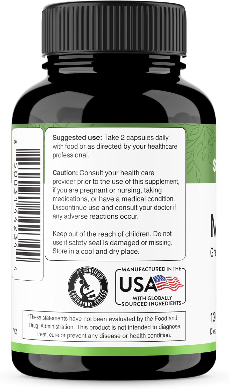 SANDHUHERBALS Moringa & Sea Moss Capsules Supplements for Women & Men | Supports Immune & Digestive Health