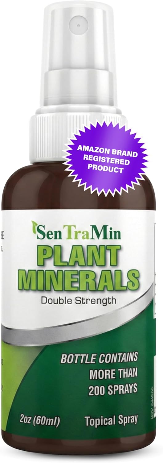 Plant Based Minerals Topical Spray, 2 Oz Bottle | Acne, Itch, & Skin Health Support with 70 Plant Sourced Colloidal Trace Minerals, Easy Absorption