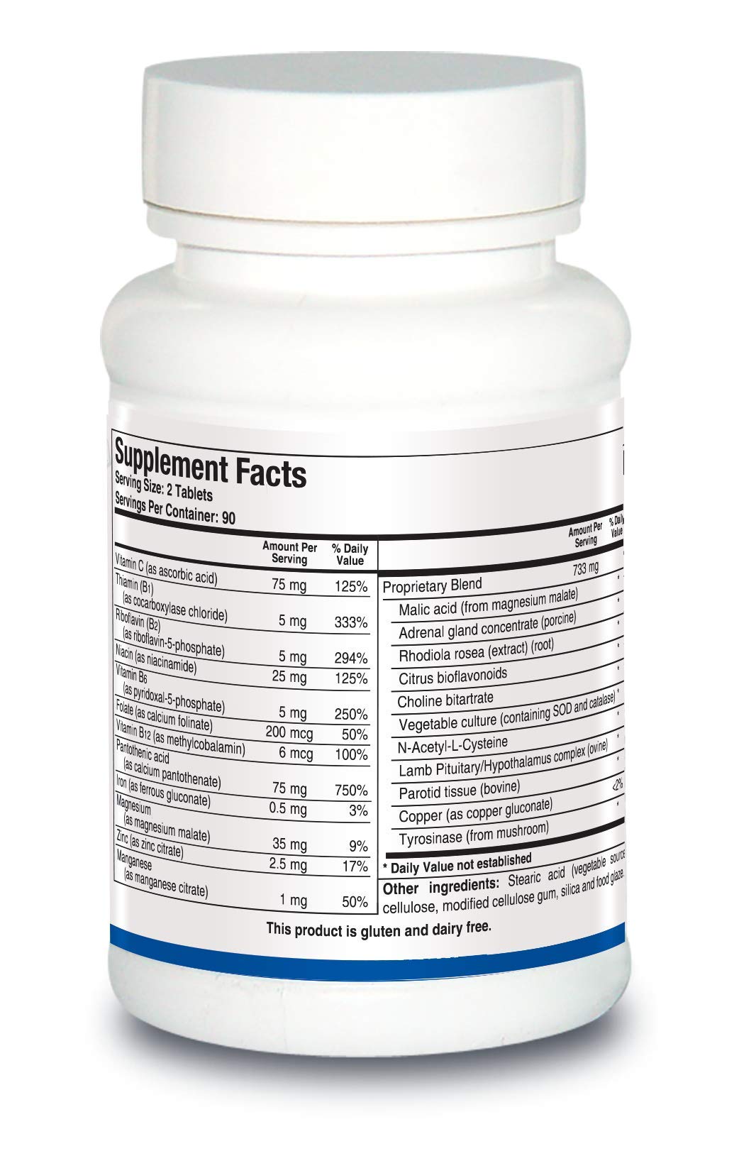 BIOTICS RESEARCH ADB5-Plus Support Healthy Adrenal Gland Function, Support Cortisol Levels, Positive Response to Stress, Healthy Energy Levels 90 Tablets