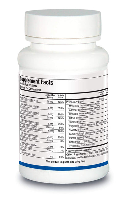 BIOTICS RESEARCH ADB5-Plus Support Healthy Adrenal Gland Function, Support Cortisol Levels, Positive Response to Stress, Healthy Energy Levels 90 Tablets