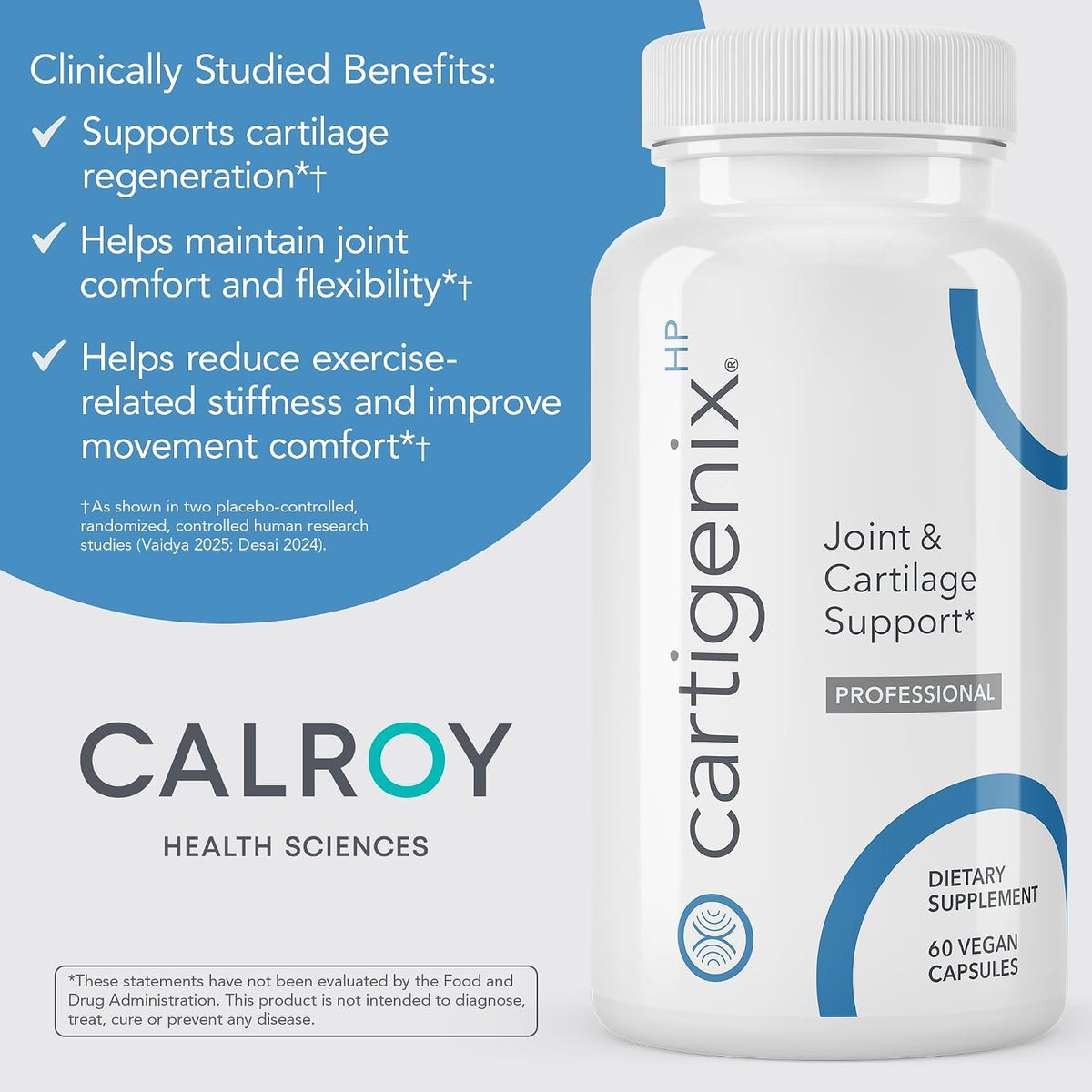 Calroy Cartigenix HP Joint & Cartilage Support Supplement 60 Vegan Capsules
