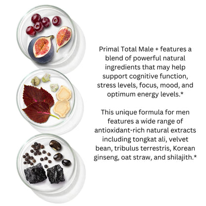 Primal Harvest Primal Total Male Natural Tribulus Terrestris, Fenugreek, Korean Ginseng