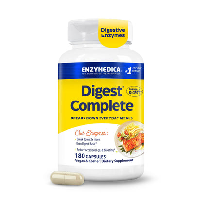 Enzymedica Digest Complete - Helps Gas & Bloating - 90 Caps