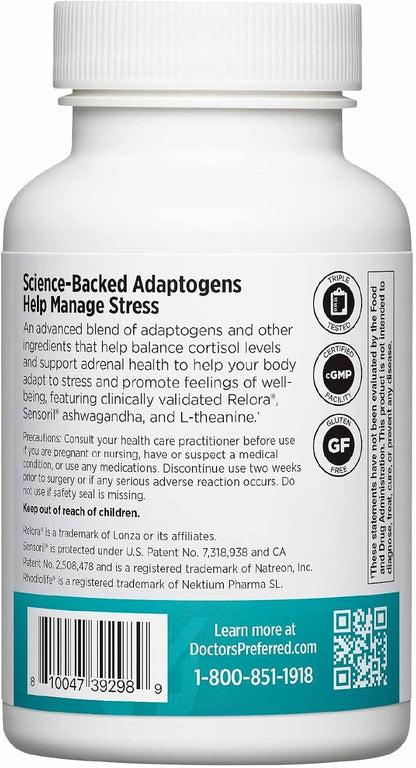 DOCTORS' PREFERRED Cortisol Control, Adrenal & Stress Support, 60 Capsules | Cortisol Support